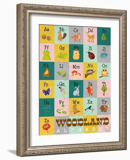 Woodland Alphabet-Josefina-Framed Art Print