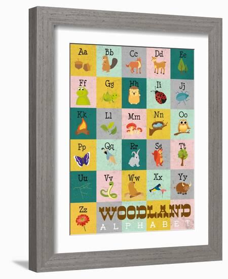 Woodland Alphabet-Josefina-Framed Art Print