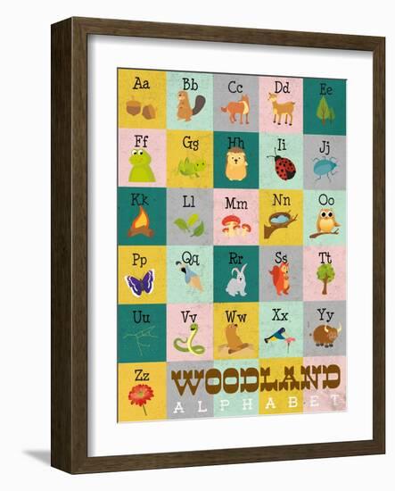 Woodland Alphabet-Josefina-Framed Art Print