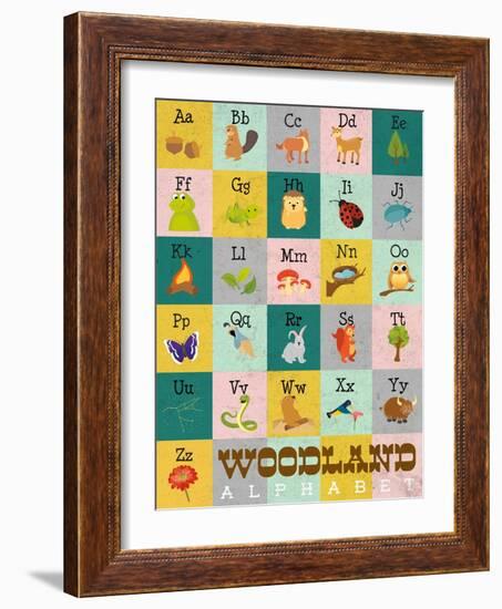 Woodland Alphabet-Josefina-Framed Art Print