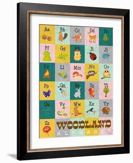 Woodland Alphabet-Josefina-Framed Art Print