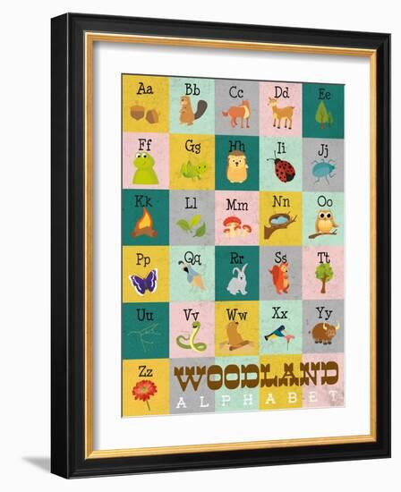 Woodland Alphabet-Josefina-Framed Art Print