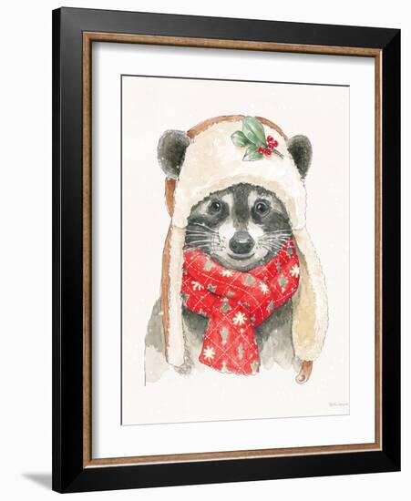 Woodland Animals III White Snowflakes-Beth Grove-Framed Art Print