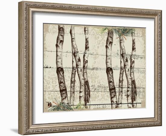 Woodland Birch-The Saturday Evening Post-Framed Giclee Print