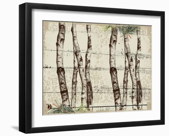 Woodland Birch-The Saturday Evening Post-Framed Giclee Print