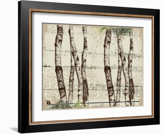 Woodland Birch-The Saturday Evening Post-Framed Giclee Print