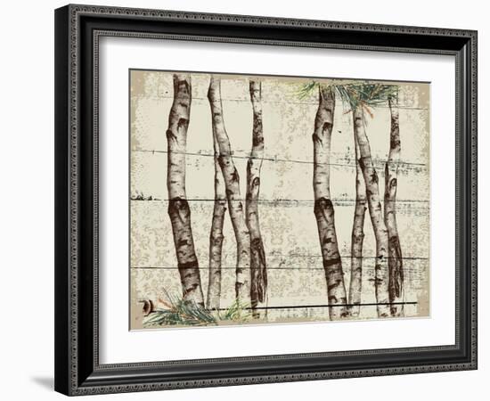 Woodland Birch-The Saturday Evening Post-Framed Giclee Print