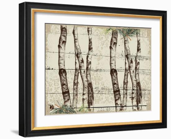 Woodland Birch-The Saturday Evening Post-Framed Giclee Print