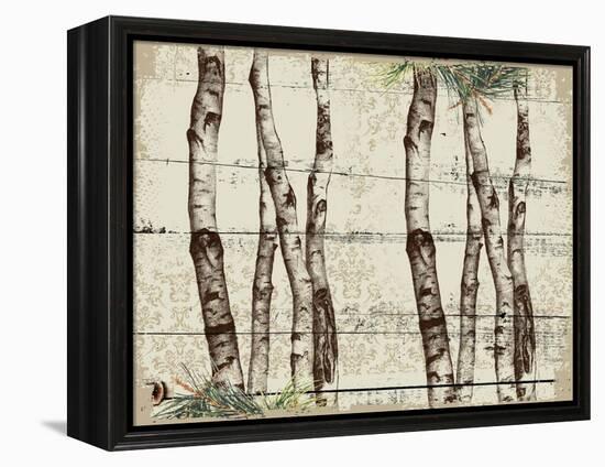 Woodland Birch-The Saturday Evening Post-Framed Premier Image Canvas