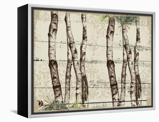 Woodland Birch-The Saturday Evening Post-Framed Premier Image Canvas