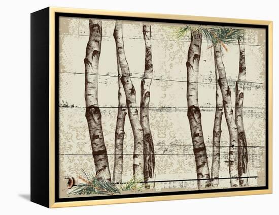 Woodland Birch-The Saturday Evening Post-Framed Premier Image Canvas