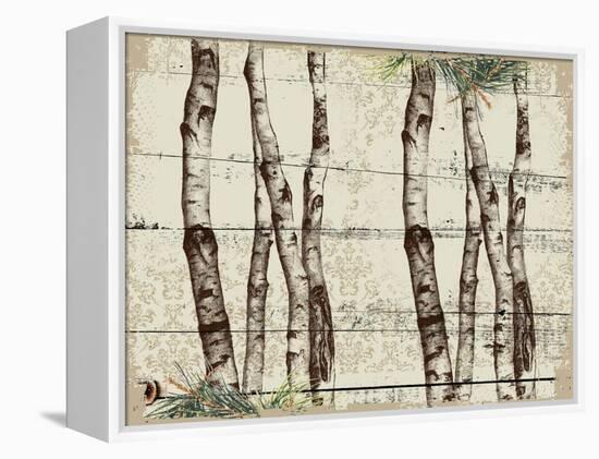 Woodland Birch-The Saturday Evening Post-Framed Premier Image Canvas