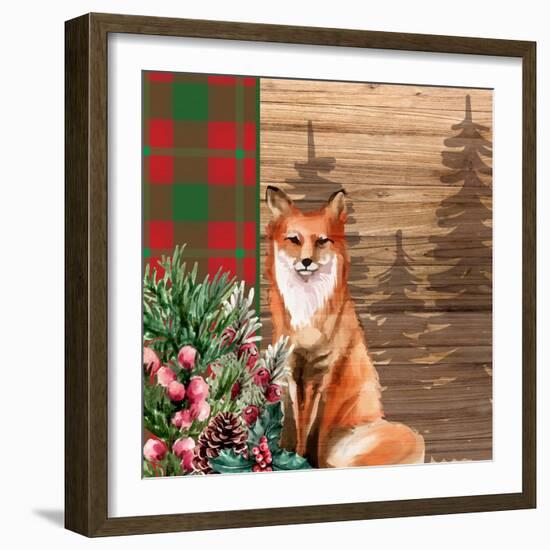 Woodland Christmas Square 3-Kim Allen-Framed Art Print