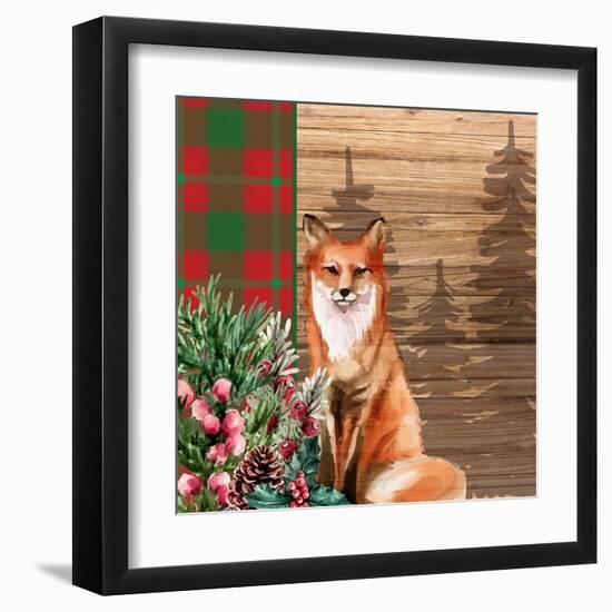 Woodland Christmas Square 3-Kim Allen-Framed Art Print