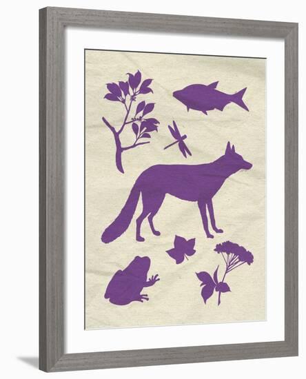 Woodland Creatures I-Clara Wells-Framed Giclee Print