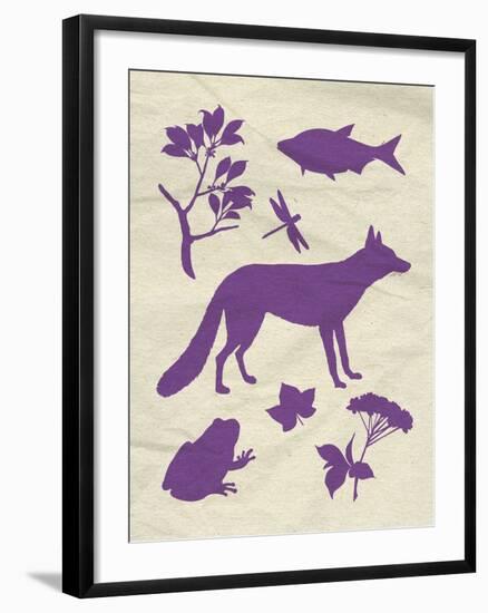 Woodland Creatures I-Clara Wells-Framed Giclee Print