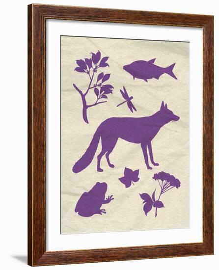 Woodland Creatures I-Clara Wells-Framed Giclee Print