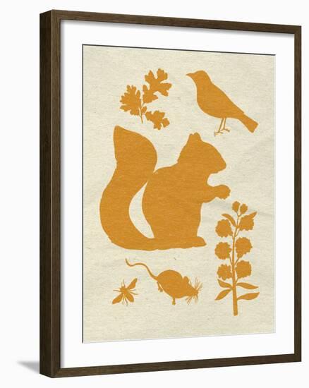 Woodland Creatures II-Clara Wells-Framed Giclee Print