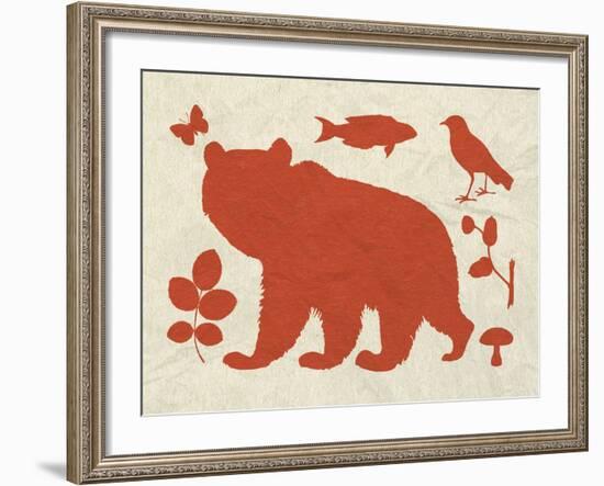 Woodland Creatures III-Clara Wells-Framed Giclee Print