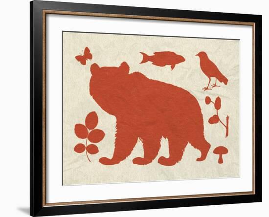 Woodland Creatures III-Clara Wells-Framed Giclee Print