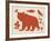 Woodland Creatures III-Clara Wells-Framed Giclee Print