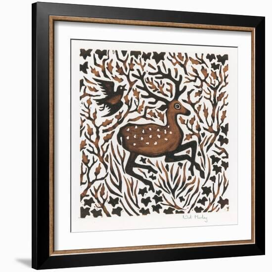 Woodland Deer, 2000-Nat Morley-Framed Giclee Print