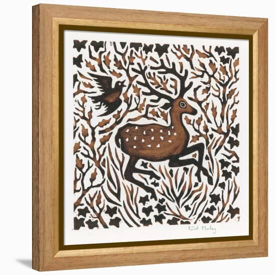 Woodland Deer, 2000-Nat Morley-Framed Premier Image Canvas