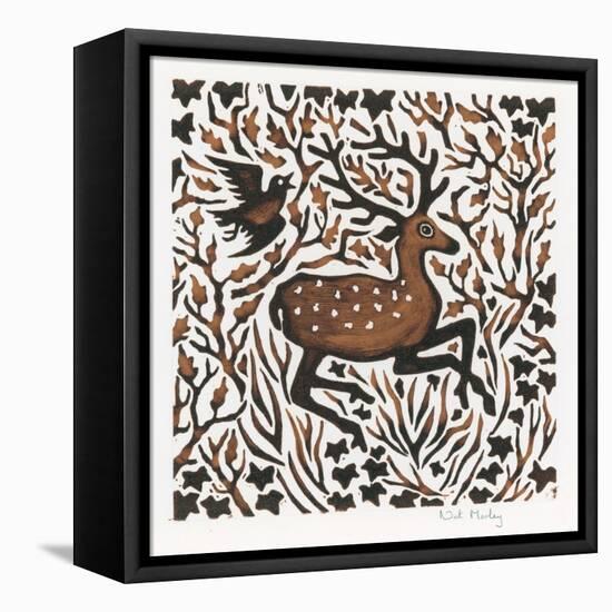 Woodland Deer, 2000-Nat Morley-Framed Premier Image Canvas