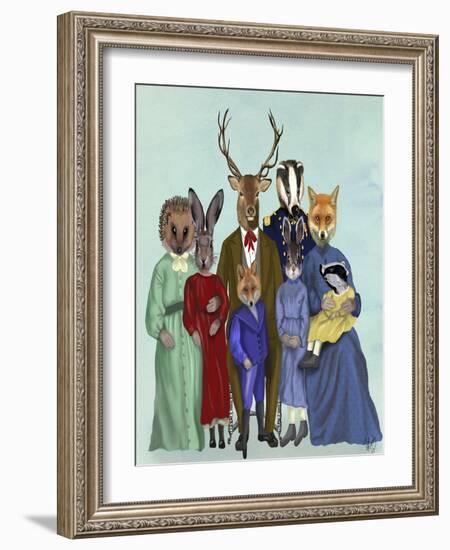 Woodland Family-Fab Funky-Framed Art Print