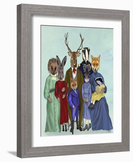 Woodland Family-Fab Funky-Framed Art Print