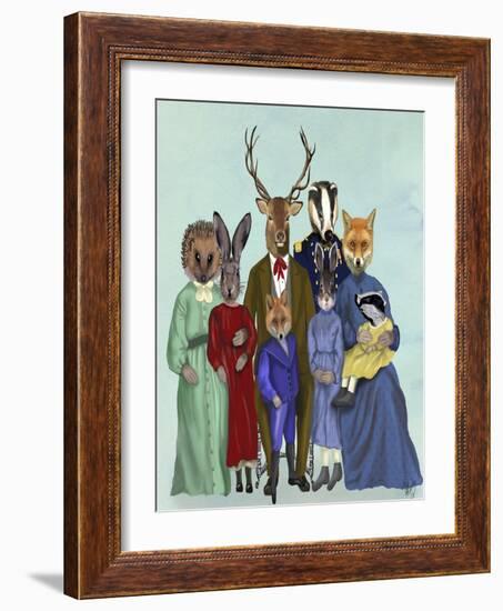 Woodland Family-Fab Funky-Framed Art Print