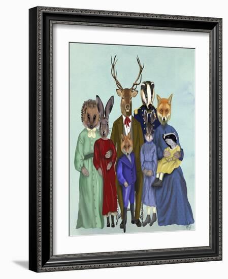 Woodland Family-Fab Funky-Framed Art Print