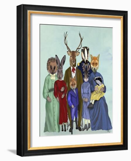 Woodland Family-Fab Funky-Framed Art Print