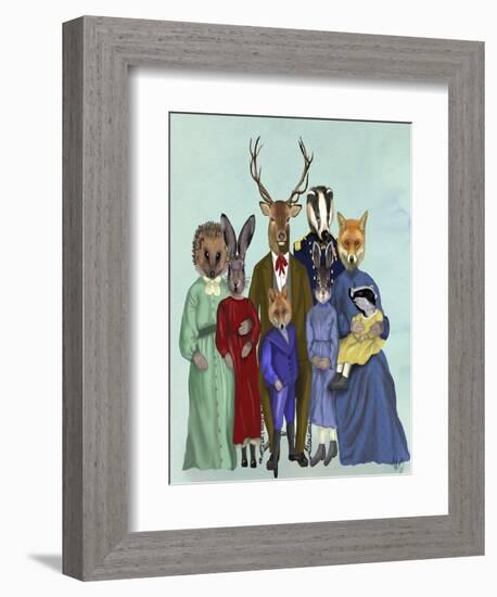 Woodland Family-Fab Funky-Framed Art Print