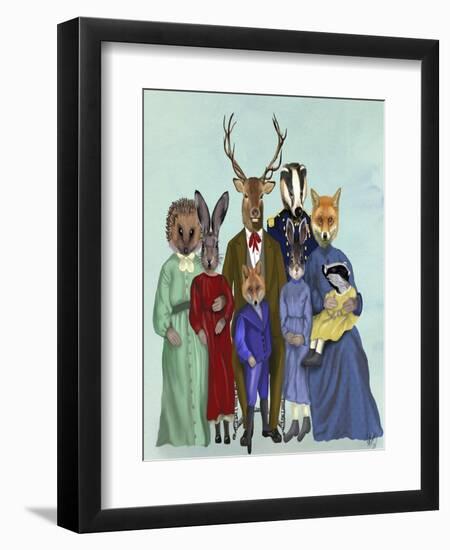 Woodland Family-Fab Funky-Framed Art Print