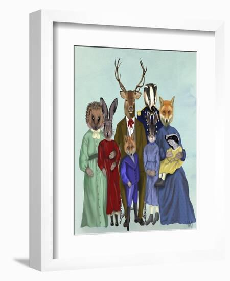 Woodland Family-Fab Funky-Framed Art Print