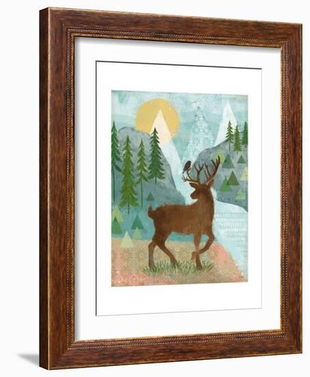 Woodland Forest II-Veronique Charron-Framed Art Print