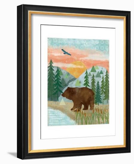 Woodland Forest III-Veronique Charron-Framed Art Print