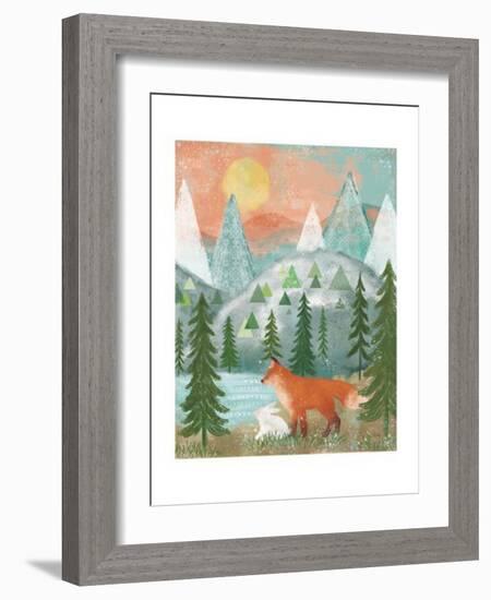 Woodland Forest V-Veronique Charron-Framed Art Print