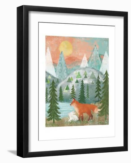 Woodland Forest V-Veronique Charron-Framed Art Print