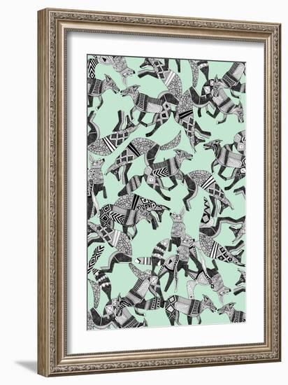 Woodland Fox Party (Variant 1)-Sharon Turner-Framed Art Print