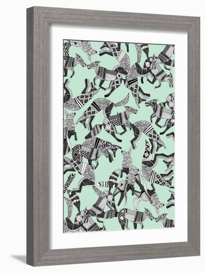 Woodland Fox Party (Variant 1)-Sharon Turner-Framed Art Print