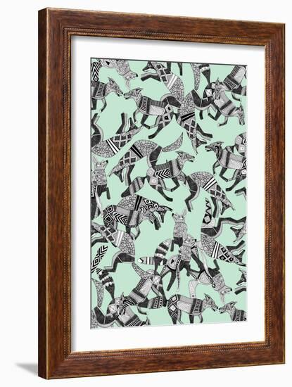 Woodland Fox Party (Variant 1)-Sharon Turner-Framed Art Print