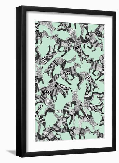 Woodland Fox Party (Variant 1)-Sharon Turner-Framed Art Print