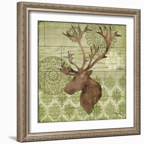 Woodland Ikat II-Paul Brent-Framed Art Print