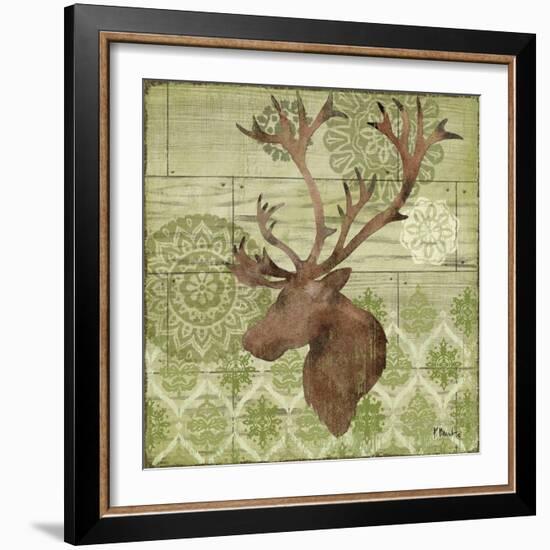 Woodland Ikat II-Paul Brent-Framed Art Print