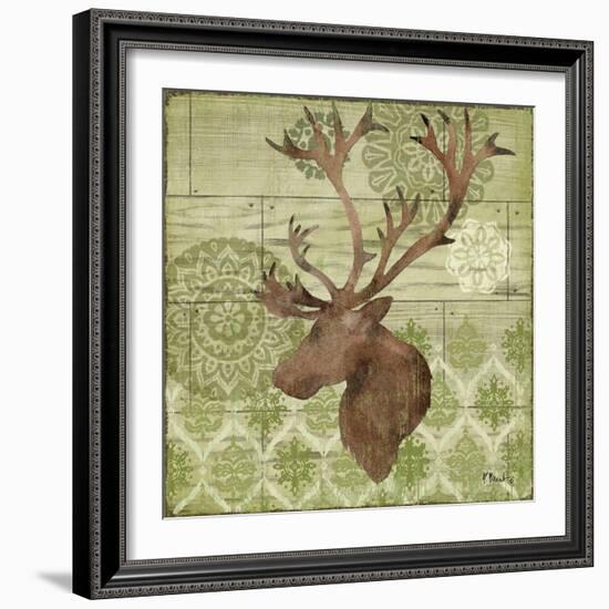 Woodland Ikat II-Paul Brent-Framed Art Print