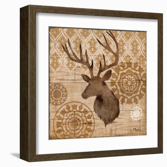 Woodland Ikat IV-Paul Brent-Framed Art Print