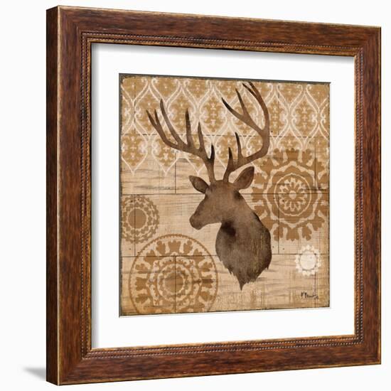 Woodland Ikat IV-Paul Brent-Framed Art Print