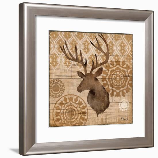 Woodland Ikat IV-Paul Brent-Framed Art Print